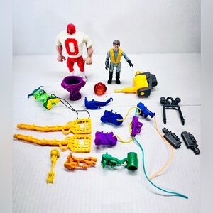 1988 The Real Ghostbusters Haunted Tombstone Tackle & Peter Venkman Accessories